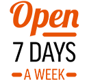 Open 7 Days