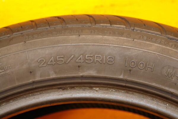 2 used tires 245/45/18 NANKANG - Image 6