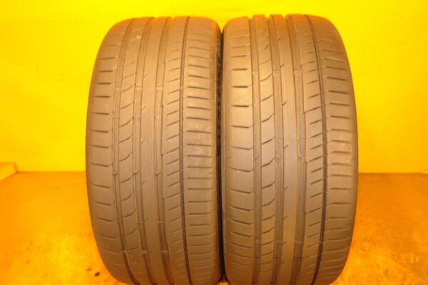 2 used tires 255/35/19 CONTINENTAL