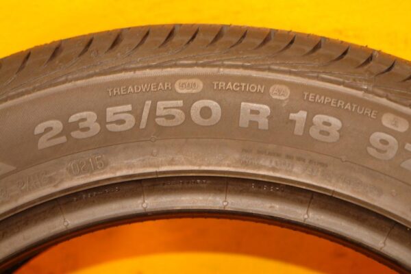 2 used tires 235/50/18 CONTINENTAL - Image 6