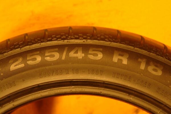 2 used tires 255/45/18 CONTINENTAL - Image 7