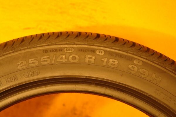 2 used tires 255/40/18 CONTINENTAL - Image 8