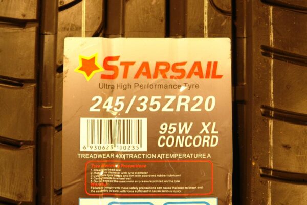 4 new tires 245/35/20 STARSAIL - Image 6