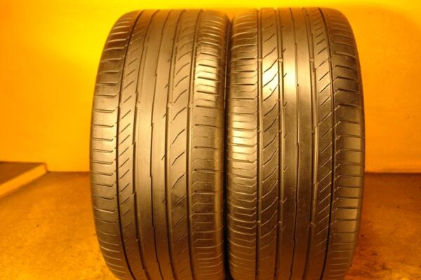 2 used tires 255/40/18 CONTINENTAL