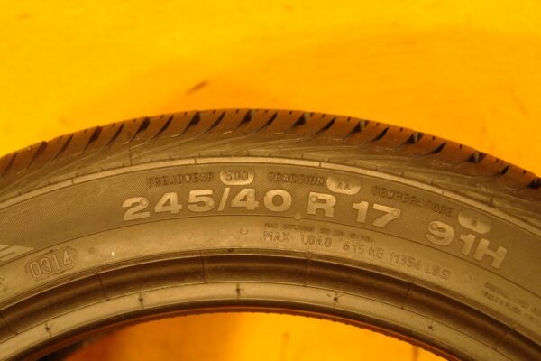 2 used tires 245/40/17 CONTINENTAL - Image 7