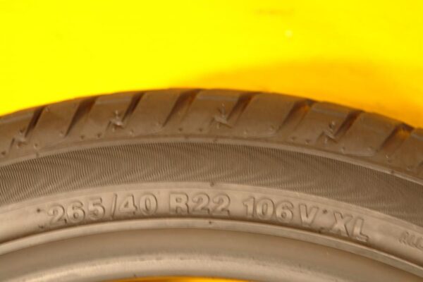 4 used tires 265/40/22 ACCELERA - Image 7