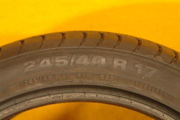 2 used tires 245/40/17 CONTINENTAL - Image 7