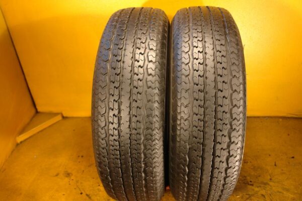 2 used tires ST 235/80/16 POWER KING