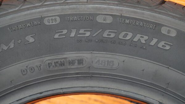 2 used tires 215/60/16 DOUGLAS - Image 6