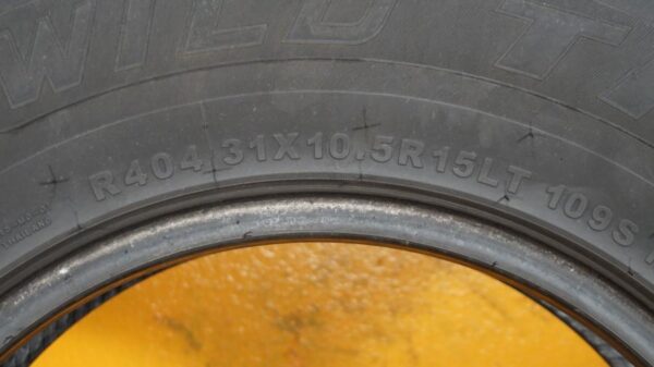 2 used tires LT 31/10.50/15 WILD TRAIL - Image 7