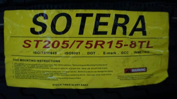 2 new tires ST 205/75/15 SOTERA - Image 9