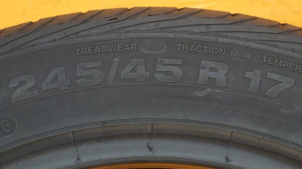 2 used tires 245/45/17 CONTINENTAL - Image 7