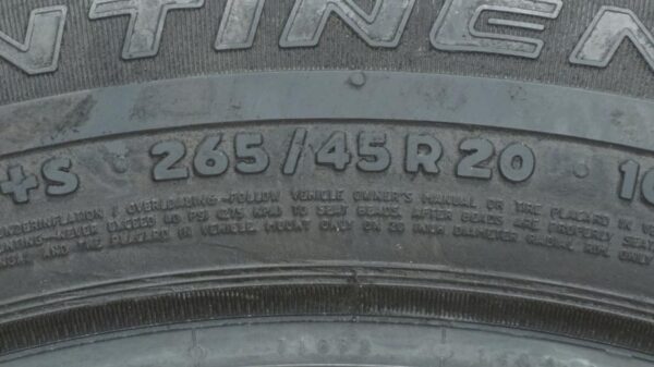 2 used tires 265/45/20 CONTINENTAL - Image 7