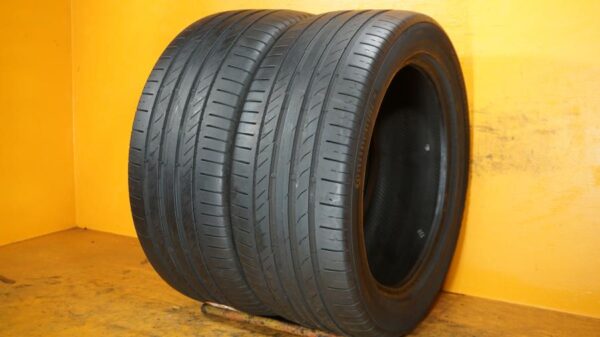 2 used tires 245/45/17 CONTINENTAL - Image 2